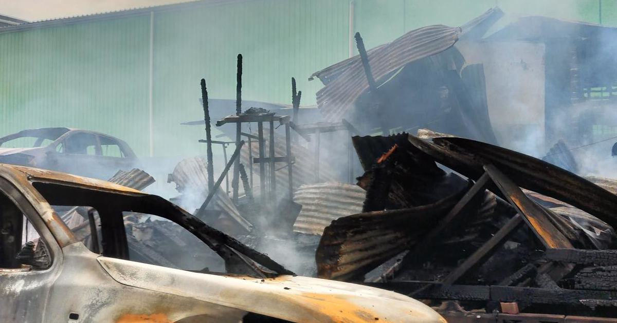An image relating to the news item Abandoned building fire - Video