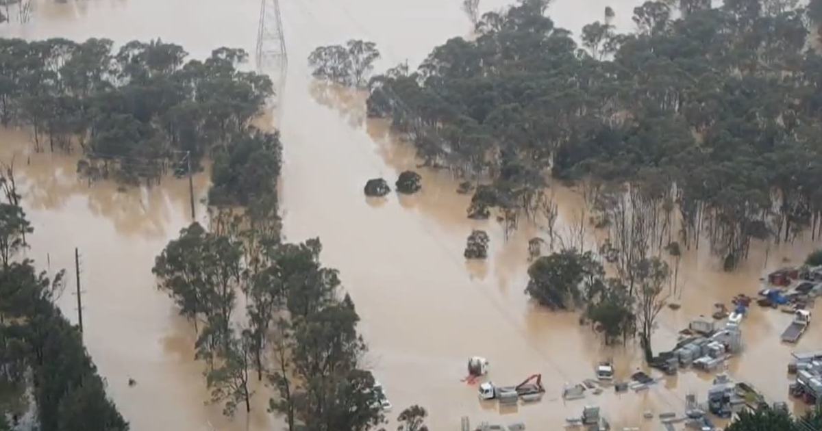An image relating to the news item Fire and Rescue NSW drones conduct reconnaissance flights for SES flood effort -VIDEO