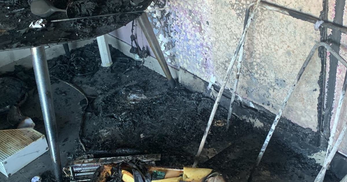 An image relating to the news item Heater suspected of starting unit fire - VIDEO