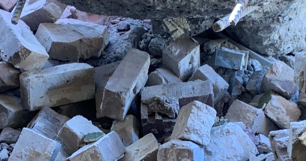 An image relating to the news item Large hole smashed through bank wall
