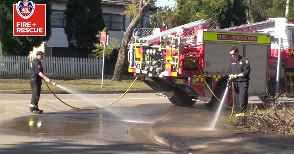 An image relating to the news item FRNSW conducting flood recovery work in the Hunter - VIDEO