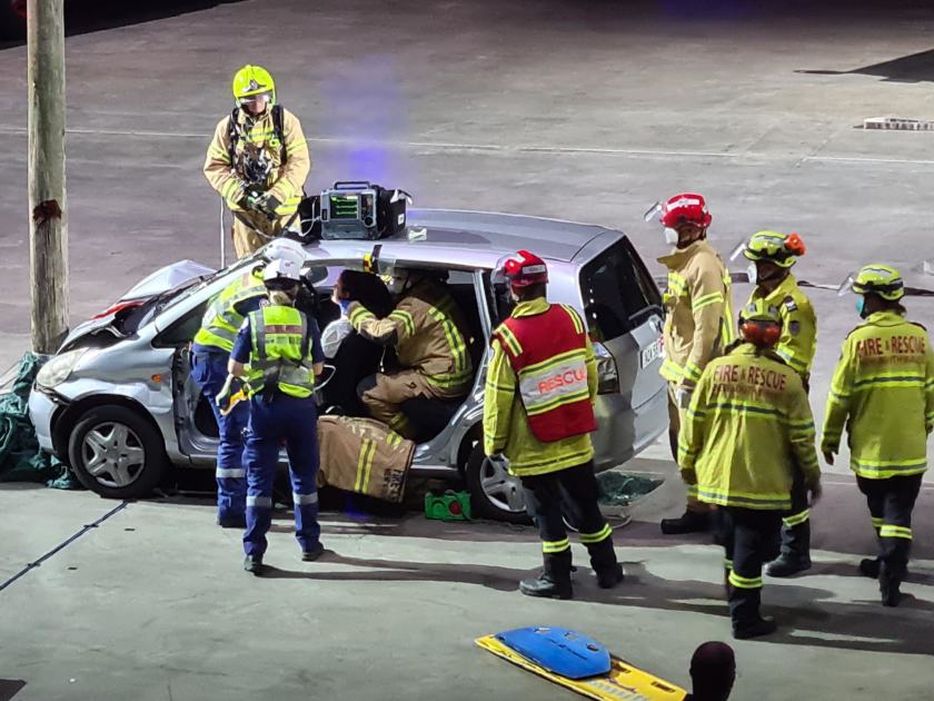 An image relating to the news item Firefighters help change risky teen driving behaviour - Video