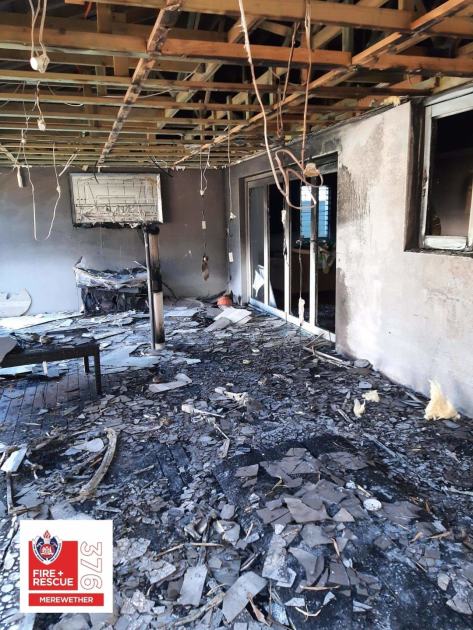 An image relating to the news item Unattended candle burns down house