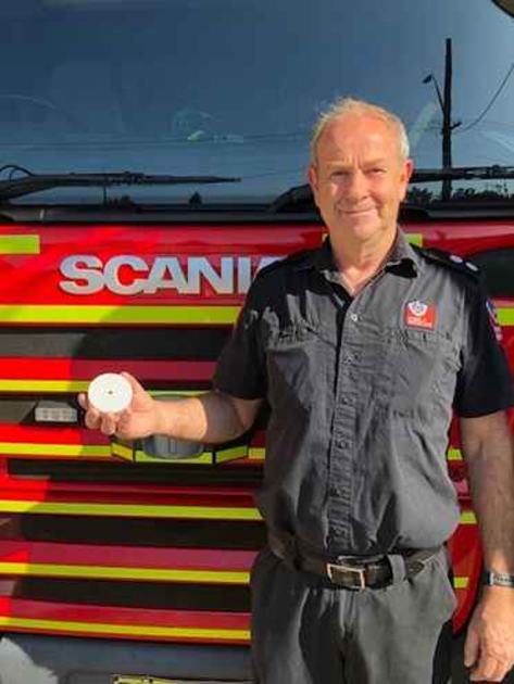 An image relating to the news item Introducing the ‘Smoke Alarm King’ – a South Coast firefighter saving lives through home safety education