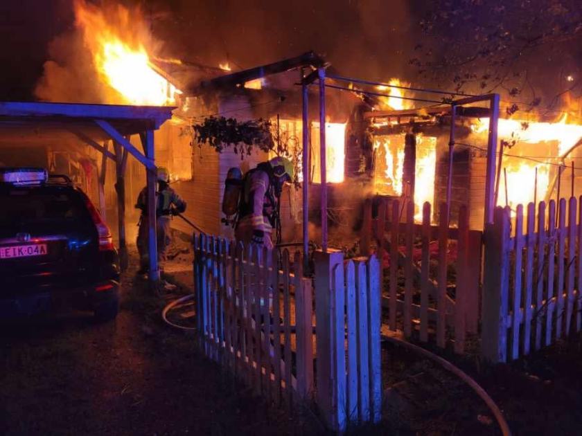 An image relating to the news item Man missing, home destroyed by large fire