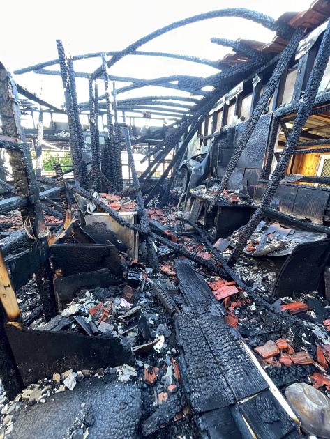 An image relating to the news item Faulty air conditioner deemed the cause of house fire