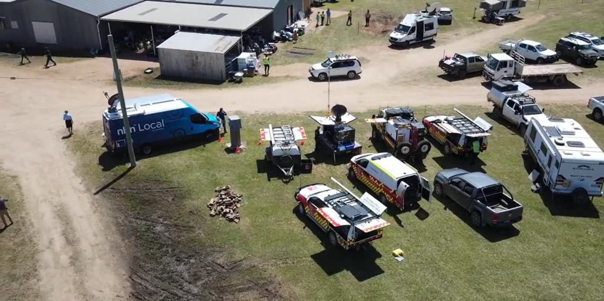 An image relating to the news item Fire and Rescue NSW establishes crucial telecommunications for people of Eugowra - VIDEO