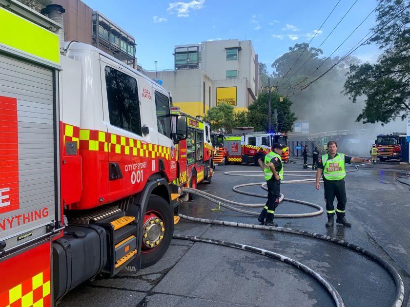 An image relating to the news item FRNSW battles major waste facility fire on Sydney