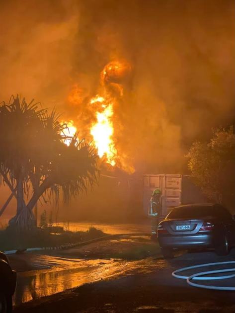 An image relating to the news item Opportunity shop gutted by large fire - VIDEO