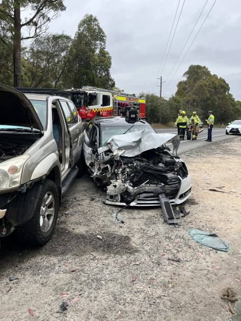 An image relating to the news item Fire and Rescue NSW rescues two people after multi-vehicle crash