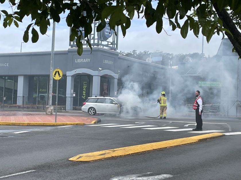 An image relating to the news item Firefighters douse shopping centre car fire - VIDEO