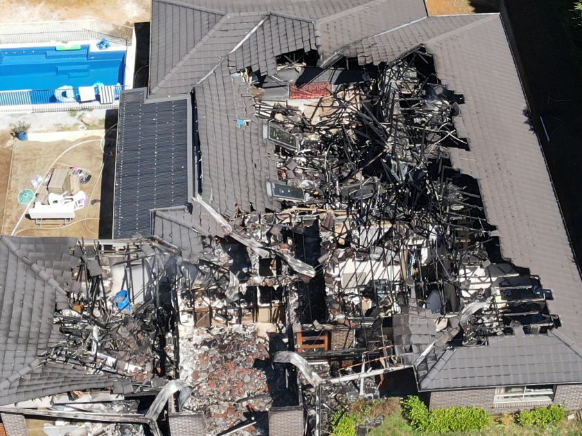 An image relating to the news item Fire destroys family home - VIDEO