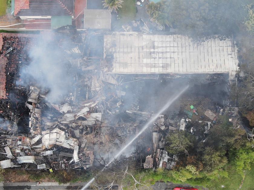 An image relating to the news item Fire and Rescue NSW technology helps crews extinguish large blaze in Illawarra - VIDEO