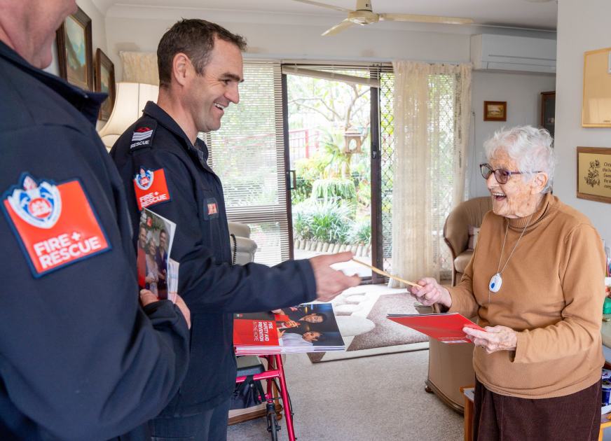 An image relating to the news item Fire and Rescue NSW offer free safety visits to keep elderly fire safe during Seniors Festival