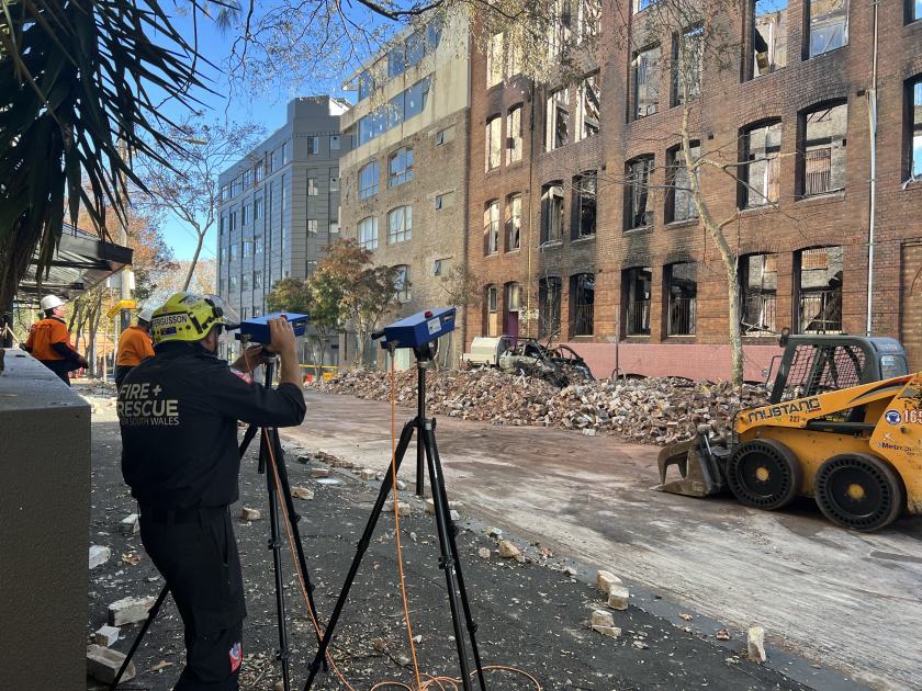 An image relating to the news item Fire and Rescue NSW makes fire ground safer ahead of planned demolition works - VIDEO