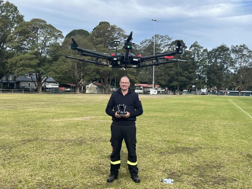 An image relating to the news item Fire and Rescue NSW introduces drone capabilities to the Shoalhaven