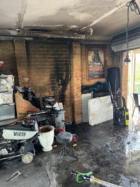 An image relating to the news item Teens treated for smoke inhalation after garage fire