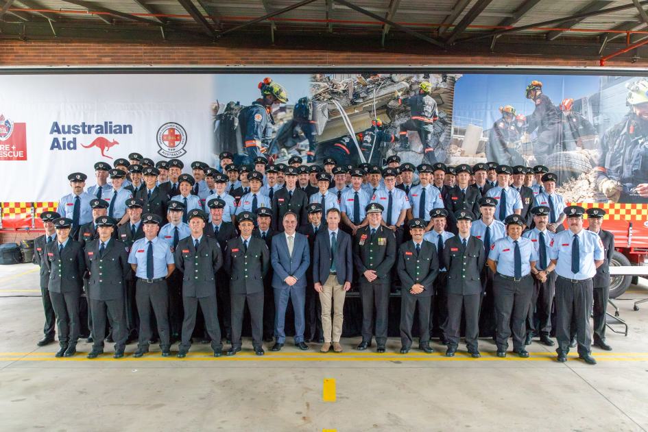 An image relating to the news item NSW Premier welcomes more than 280 new firefighters at Fire and Rescue NSW graduation