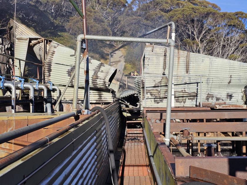 An image relating to the news item Firefighters douse blaze in NSW Snowfields - Video