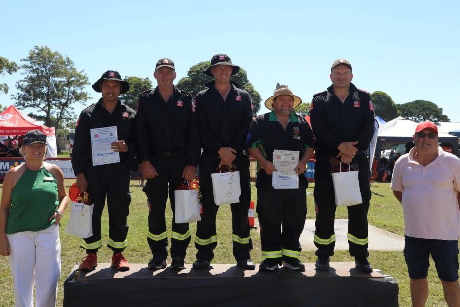 An image relating to the news item Wyong brigade comes out on top in northern region Firefighter Championships