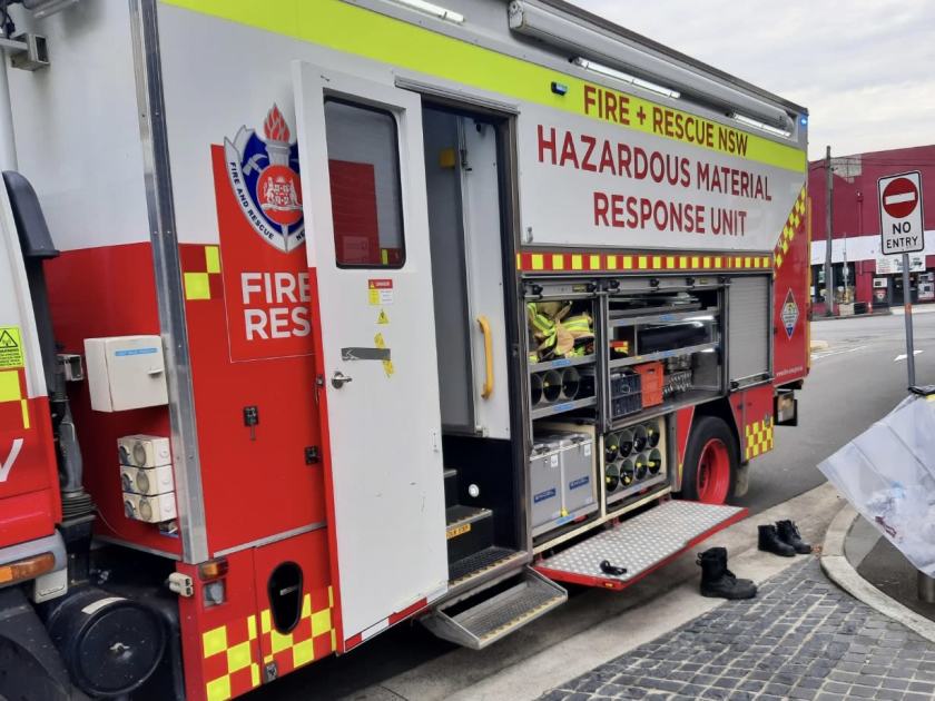 An image relating to the news item Fire and Rescue NSW responds to hazardous chemical incident in Sydney