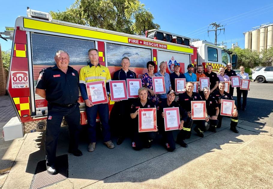 An image relating to the news item Fire and Rescue NSW thanks regional employers for their role in protecting communities