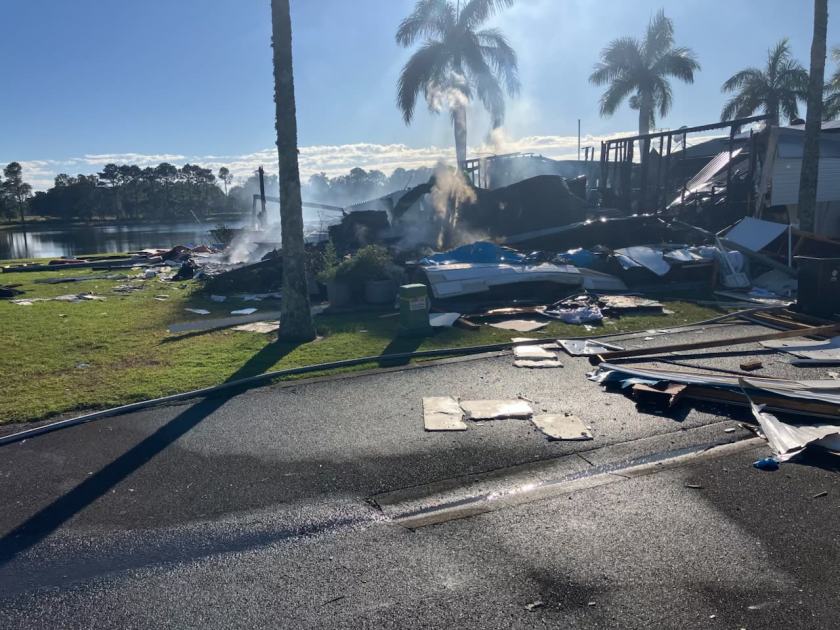An image relating to the news item Cause of unit explosion and fire under investigation