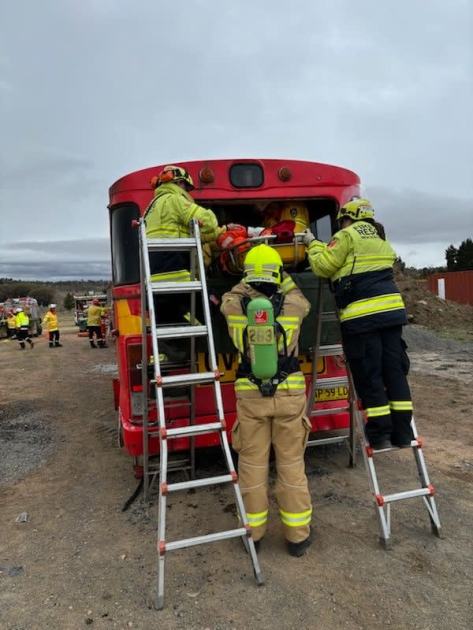 An image relating to the news item  Fire and Rescue NSW crews hone their emergency skills in the Snowy Mountains