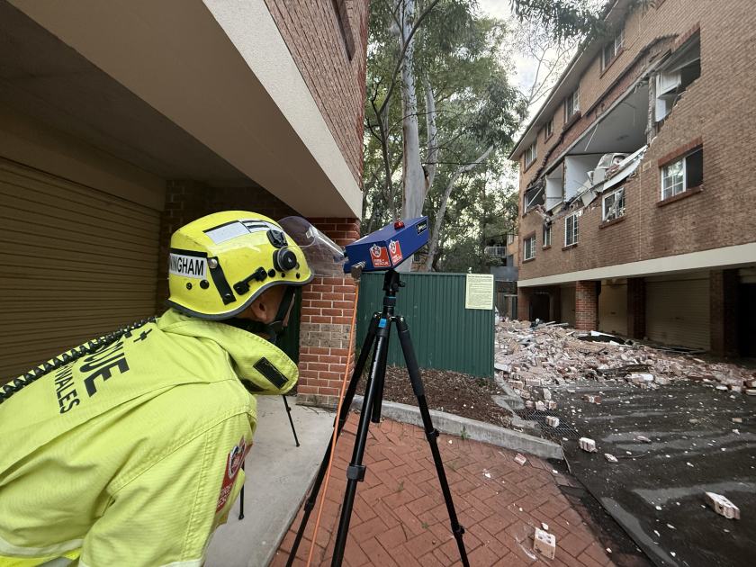 An image relating to the news item Man rescued from rubble following explosion in unit block