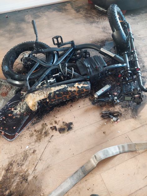 An image relating to the news item Man injured as e-bike explodes into flames in south-west Sydney apartment - VIDEO
