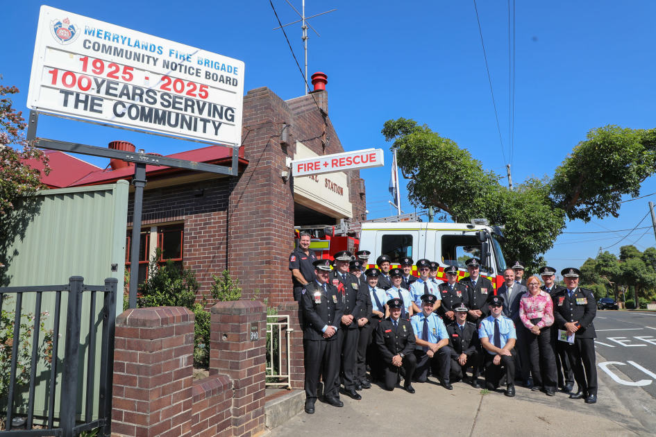 An image relating to the news item Merrylands Fire Station celebrates 100 years of operation