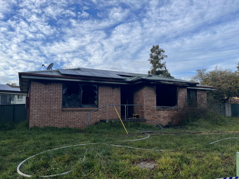 An image relating to the news item Confirmed fatality from a housefire in regional NSW