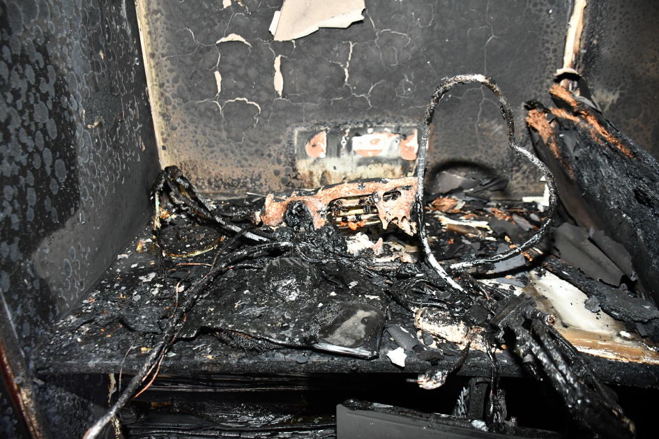 An image relating to the news item Overloaded Power boards cause unit fire