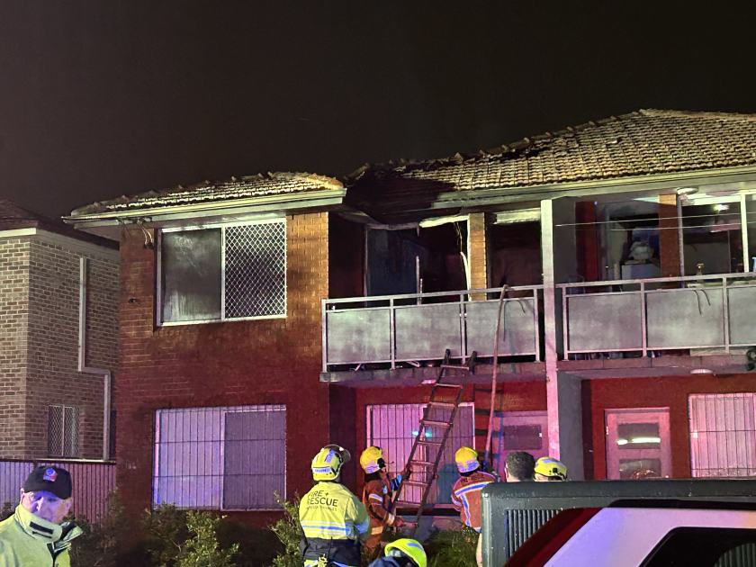 An image relating to the news item Fire destroys unit and damages three others