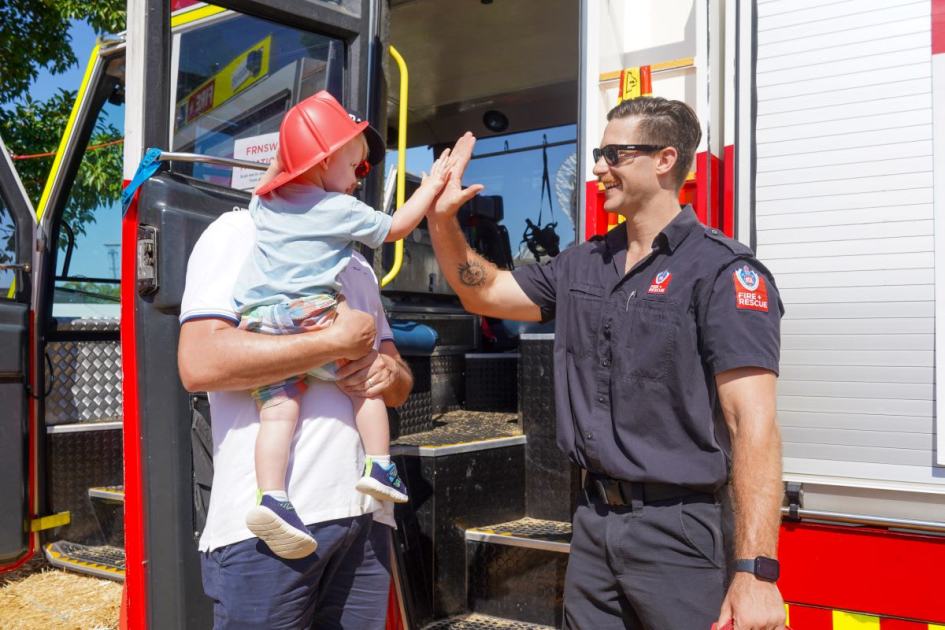 An image relating to the news item “Roll up, roll up!” - Fire and Rescue NSW returns to the Royal Easter Show, showcasing rescue, drone and canine capabilities