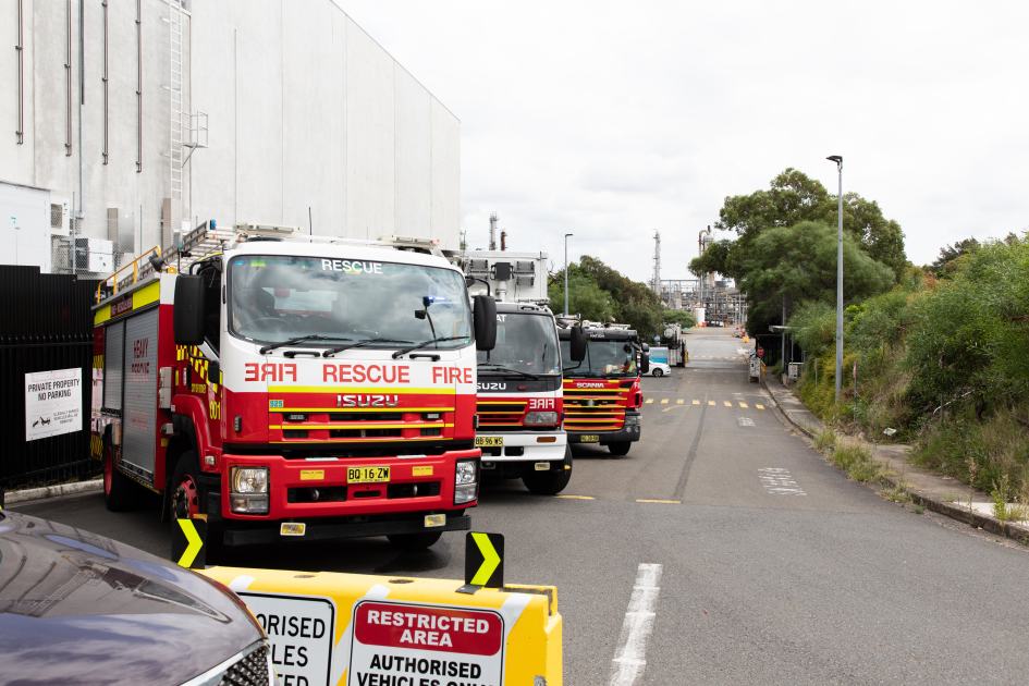 An image relating to the news item Fire and Rescue NSW responds to major HAZMAT incident