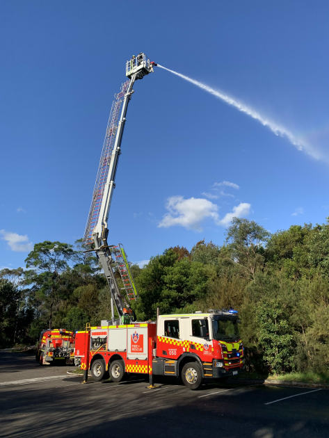 An image relating to the news item New $2.5m Aerial Platform arrives at Hornsby Fire Station