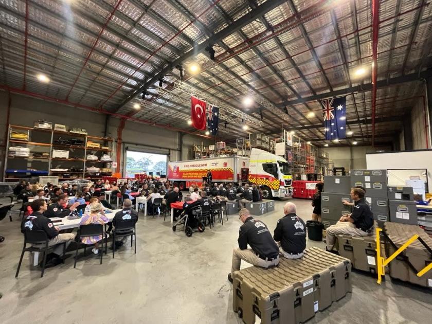 An image relating to the news item Fire and Rescue NSW Firefighters deployed to Türkiye honoured by community at 