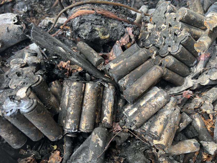 An image relating to the news item Lithium-ion batteries contribute to intensity of townhouse blaze