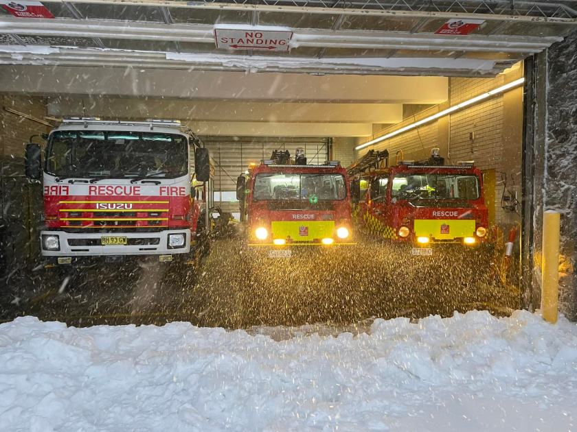 An image relating to the news item Firefighters urge safety in the snowfields this winter