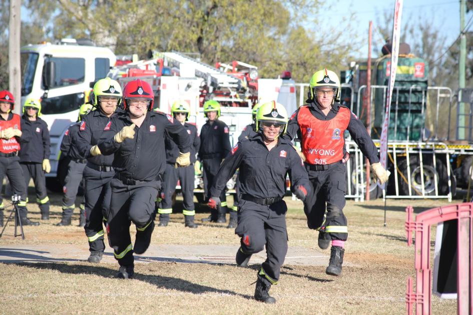 An image relating to the news item Central Coast firefighters victorious at Forbes Firefighter Championships