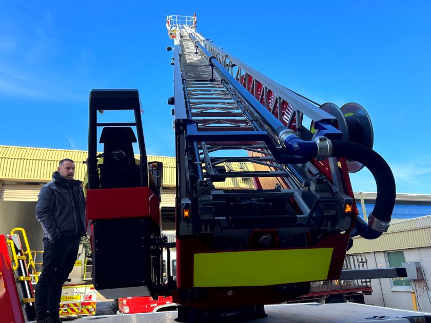 An image relating to the news item New $1.5m Turntable Ladder fire appliance for Sydney