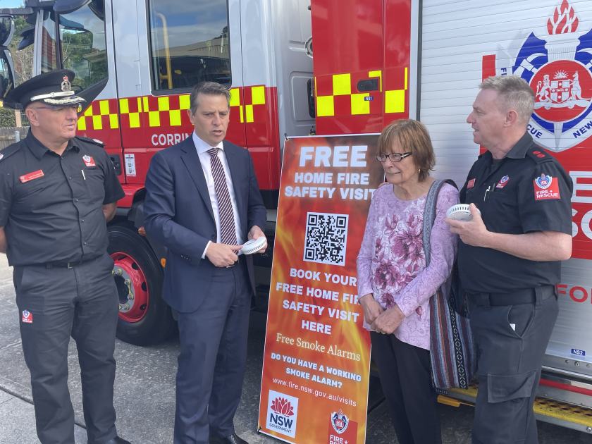 An image relating to the news item Fire and Rescue NSW trials use of technology to protect elderly and vulnerable from fire