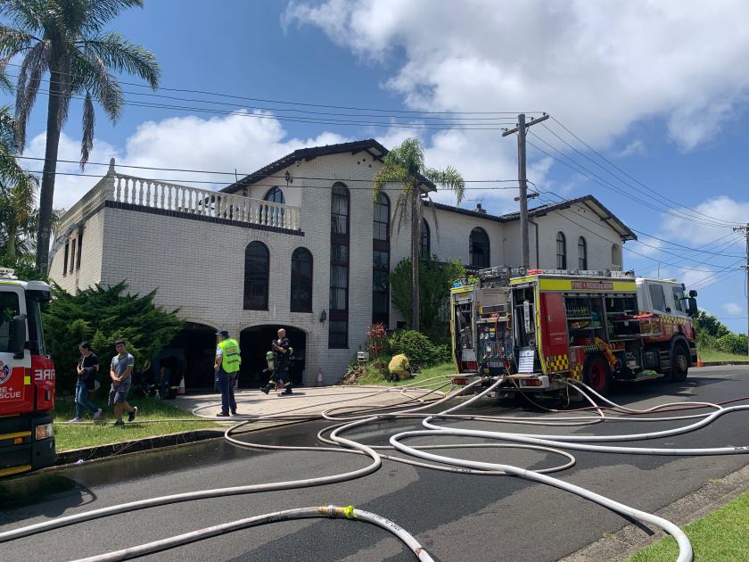 An image relating to the news item Fire causes damage to two-storey home