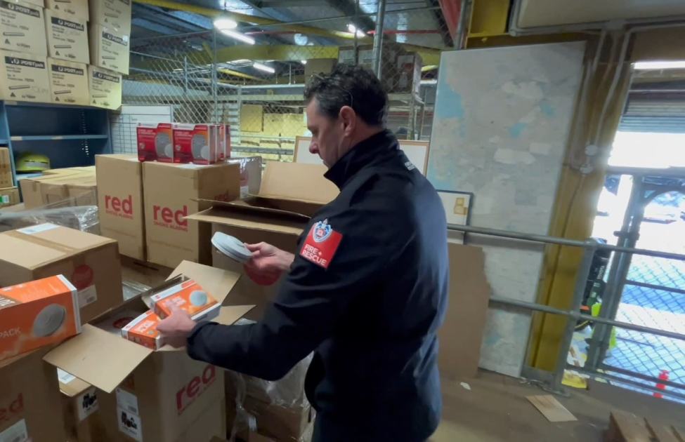 An image relating to the news item First batch of 5,000 new smoke alarms arrives at Fire and Rescue NSW