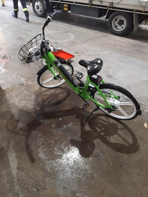 An image relating to the news item e-bike Fire caused by compromised Lithium-Ion Battery 