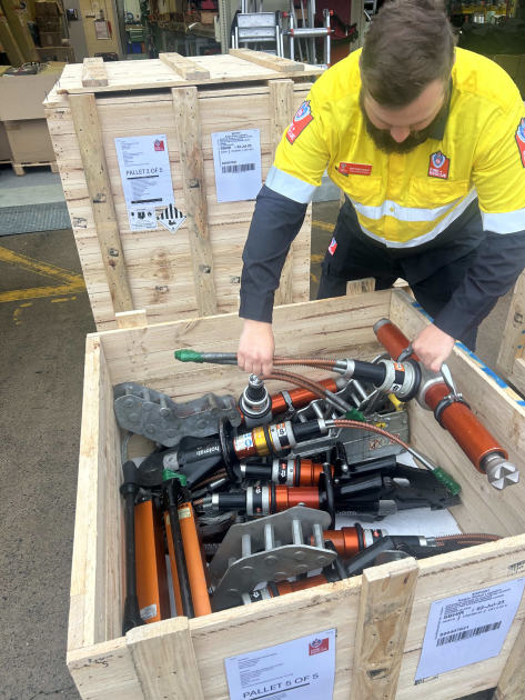 An image relating to the news item Fire and Rescue NSW providing specialist rescue equipment to Solomon Islands firefighters