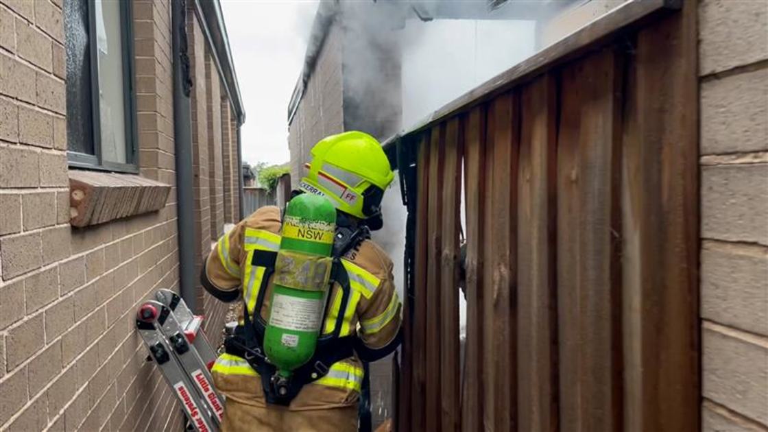An image relating to the news item Firefighters prevent house fire spreading to neighbouring homes