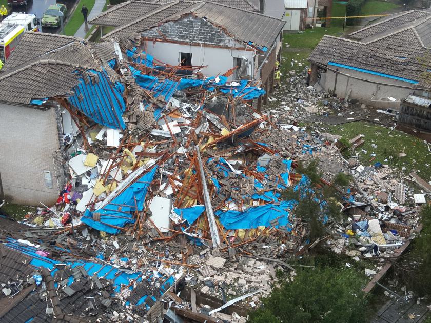 An image relating to the news item Firefighters search rubble of Whalan collapse as one person reported missing - VIDEO