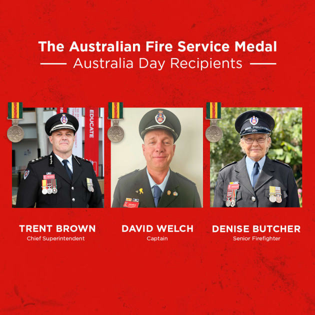 An image relating to the news item Australia Day honours for veteran firefighters